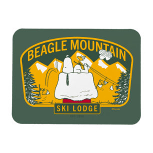 Íman Peanuts Beagle Mountain Ski Lodge