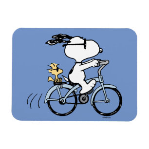 Íman Peanuts Snoopy & Woodstock Bicycle