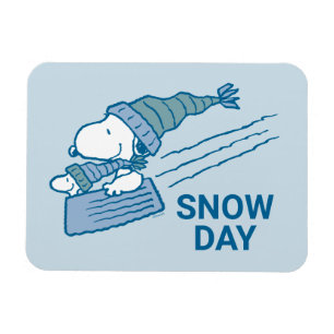 Íman Peanuts Snoopy & Woodstock Sledding