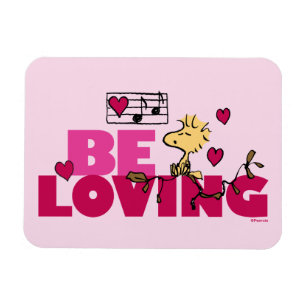 Íman Peanuts   Valentine's Day   Woodstock Be Loving