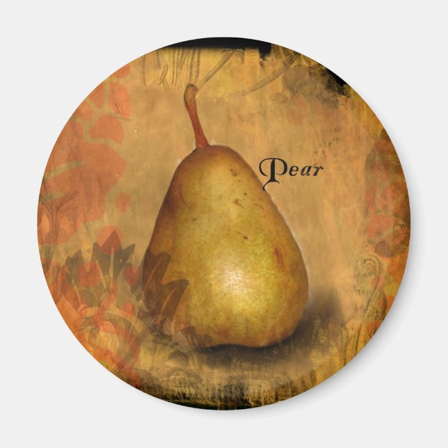 Íman Pear ouro (Frente)