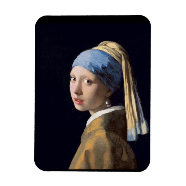 Íman Pearl Earring Girl Vermeer (Vertical)