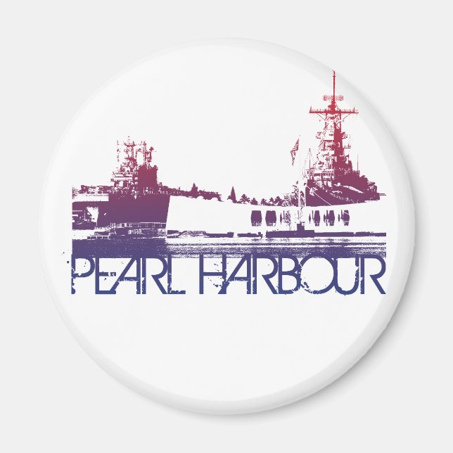 Íman Pearl Harbor Skyline Design (Frente)