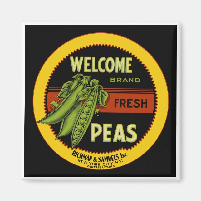 Íman Peas Label de Boas-vindas Nova Iorque (Frente)