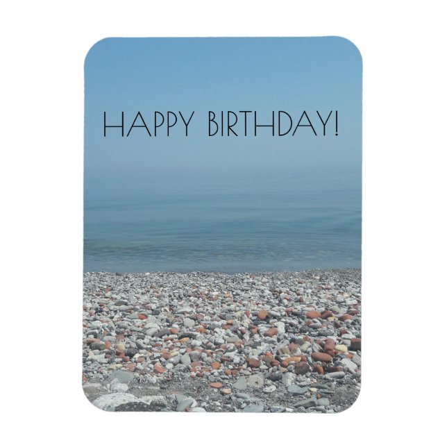 Íman Pebble Beach Lake Ontario Happy Birday (Vertical)