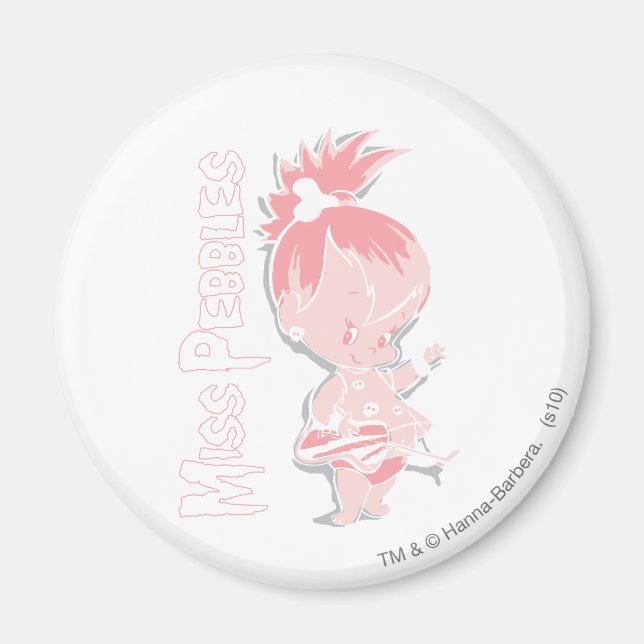 Íman PEBBLES™ a rosa (Frente)