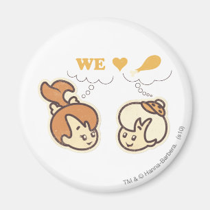 Íman PEBBLES™ e Bam Bam Love Comida