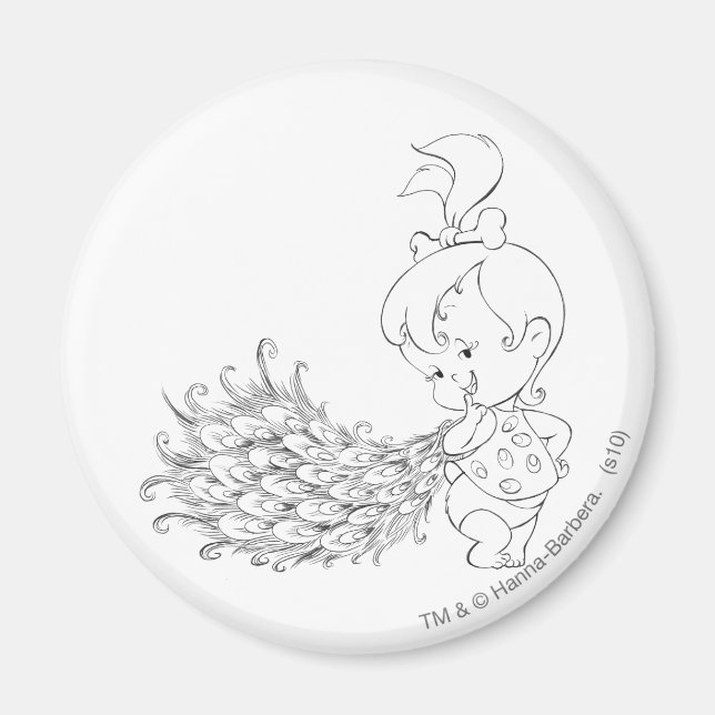 Íman PEBBLES™ Em Pavão (Frente)