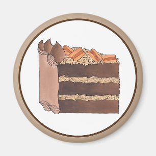 Íman Peça de Festa de aniversário de Bolo de Chocolate 