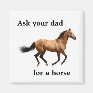 Íman Peça seu pai um ímã do cavalo