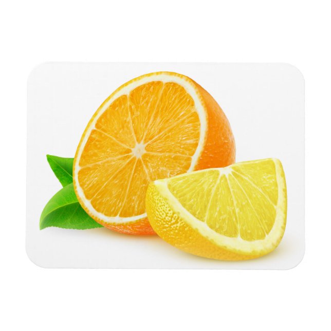Íman Peças de laranja e de limão (Horizontal)