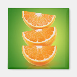 Íman Peças de laranja em verde