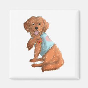 Íman Peço desculpa, adoro a mãe tatuagem Camiseta de cã