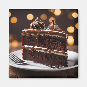 Íman Pedaço De Bolo De Chocolate