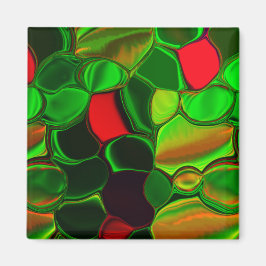 Íman Pedaços de mandris, cír e formas arredon dados.