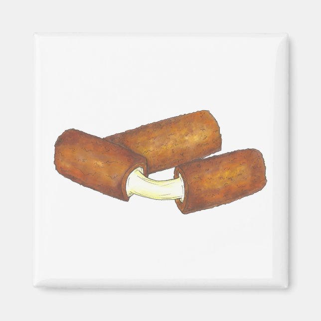Íman Pedaços de queijo Mozzarella derretidos Pentes de  (Frente)