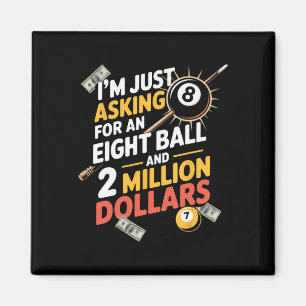 Íman Pedindo Oito Jogo De Jogador Bilhar De Bola