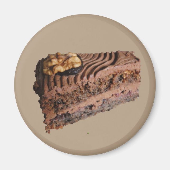 Íman Pedra de bolo de chocolate (Frente)