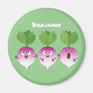 Íman Pedra de desenho animada de verduras e legumes