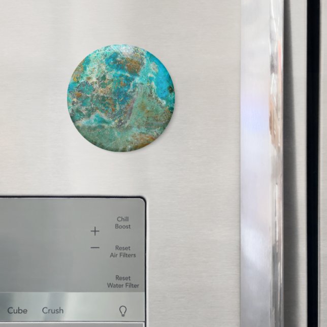 Íman Pedra Mineral Chrysocolla Azul (In Situ (Fridge))