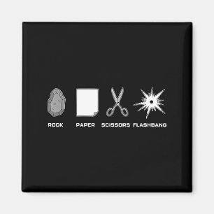 Íman Pedra papel tesoura flashbang jogador meme engraça