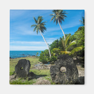 Íman Pedras Rai na Ilha Yap