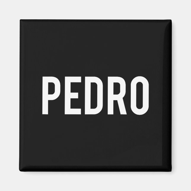 Íman Pedro - Camiseta de Presente para Fã de Nome Diver (Frente)