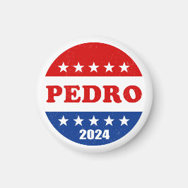 Íman Pedro Eleitor Button 2024 Eleições EUA