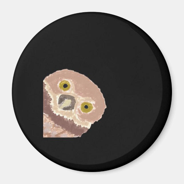 Íman Peekabo Engraçado Design De Halloween (Frente)