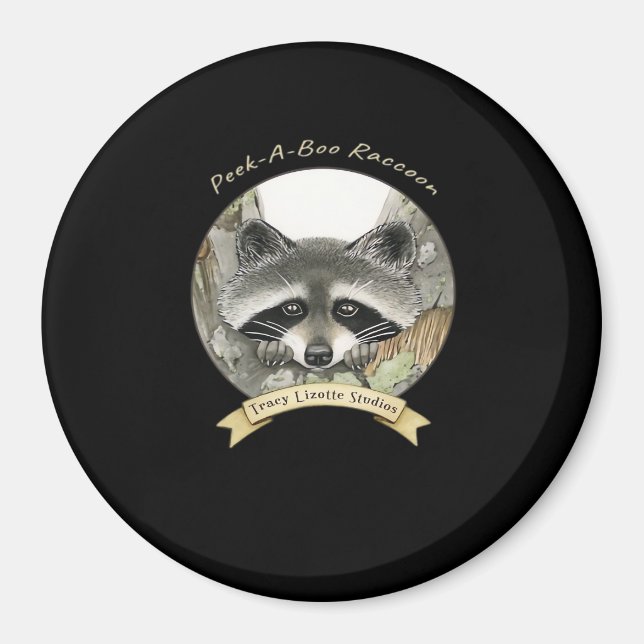 Íman Peekabo Raccoon (Frente)