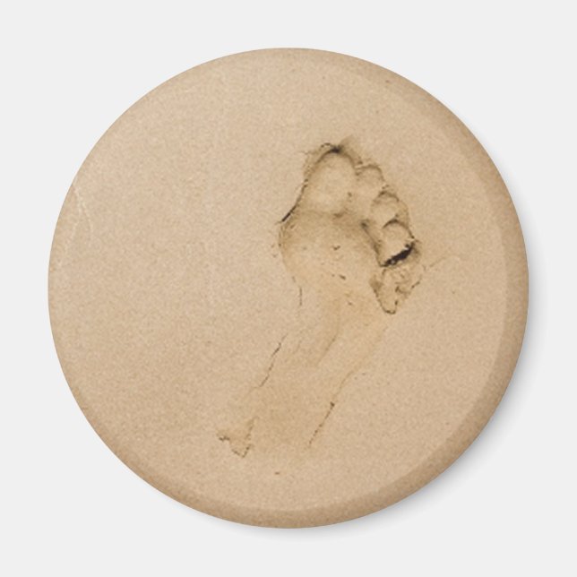 Íman Pegada na praia (Frente)