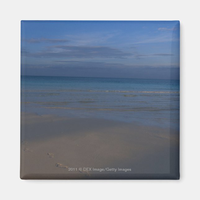 Íman Pegadas na praia (Frente)