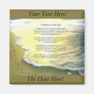 Íman Pegadas No Magneto Quadrado Da Areia De 2 Polegada