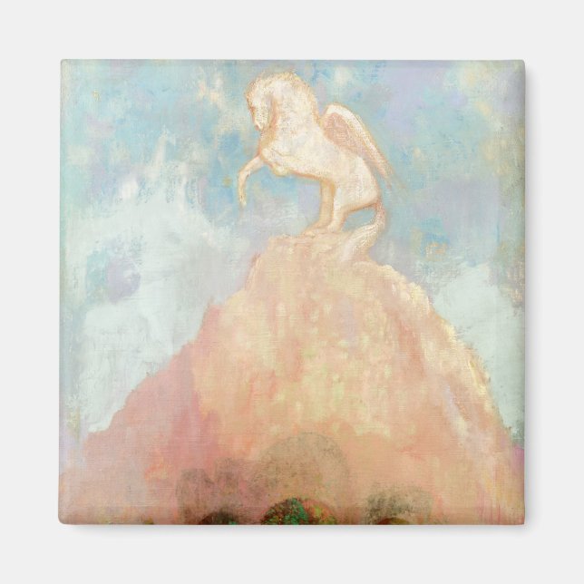 Íman Pegasus branco, c.1908 (óleo na canvas) (Frente)