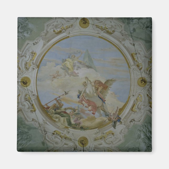 Íman Pegasus, c.1746-47 (fresco) (Frente)