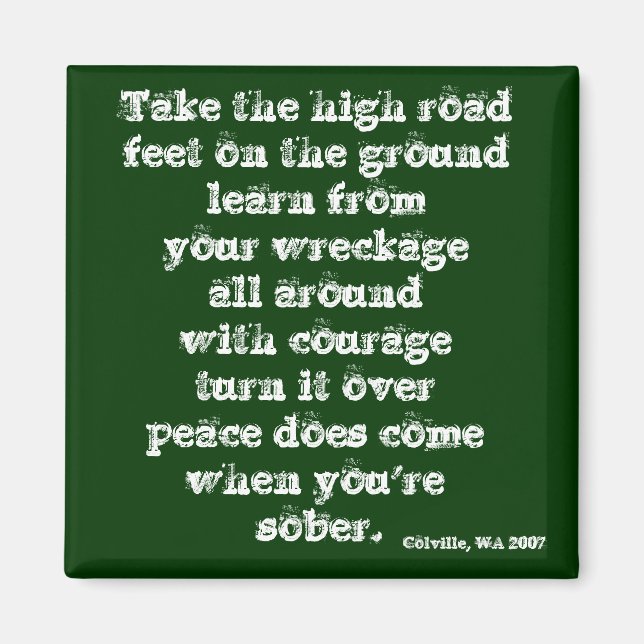 Íman Pegue a estrada alta - (Frente)