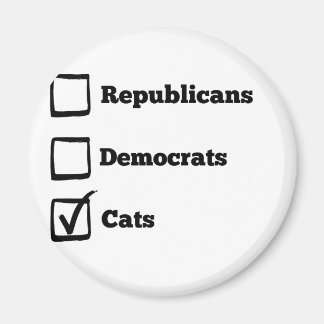 Íman Pegue Gatos! Impressão de Gato de Eleição Política