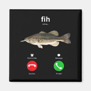 Íman Peixe Chamando Peixe Fumante Meme Divertido de Pes