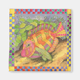 Íman Peixe com Borda Verificada #5