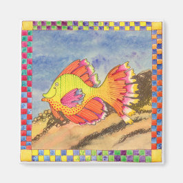 Íman Peixe com Borda Verificada #6