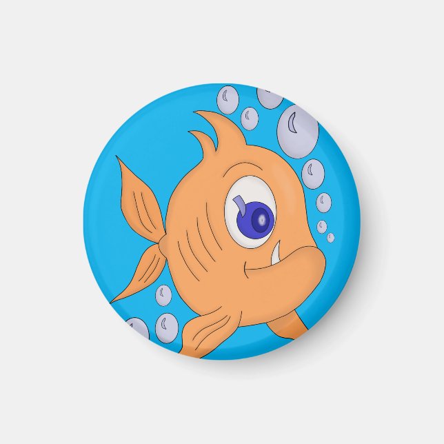 Íman Peixe com dente afiado (Frente)