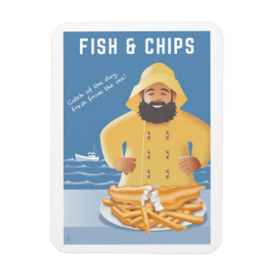 Íman Peixe e Batatas Fritas