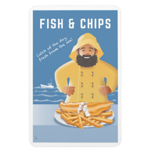 Íman Peixe e Batatas Fritas