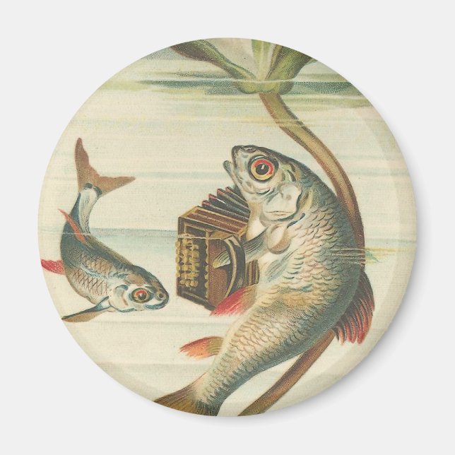 Íman "Peixe Feliz" Redondo (Frente)
