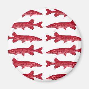 Íman Peixe Lúcio Vermelho
