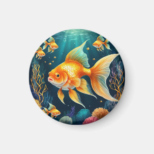 Íman Peixes Dourados submarinos