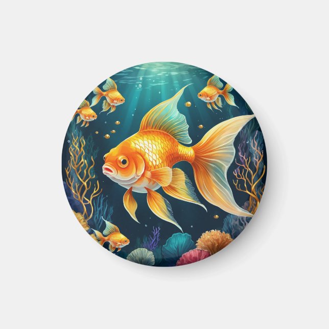 Íman Peixes Dourados submarinos (Frente)