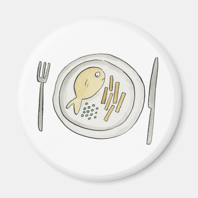 Íman Peixes e Chips (Frente)
