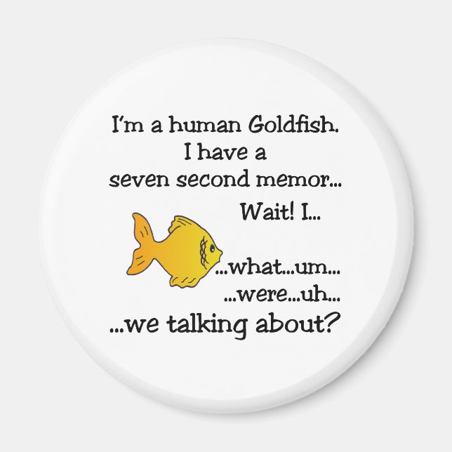 Íman Peixes Goldfish humanos (Frente)