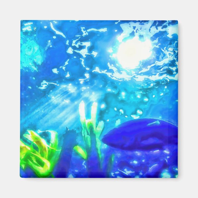 Íman Peixes Sob O Mar (Frente)